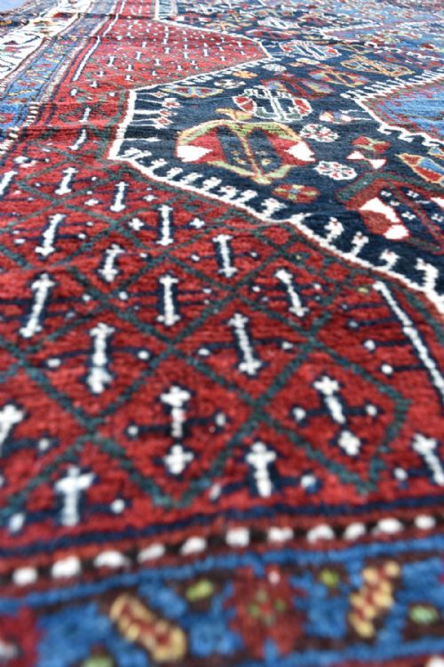 OLD KHAMSEH TRIBAL CARPETRUG - ADDITIONAL PHOTO 2