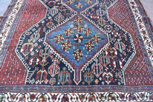 OLD KHAMSEH TRIBAL CARPETRUG - ADDITIONAL PHOTO 3