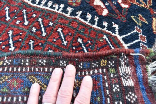 OLD KHAMSEH TRIBAL CARPETRUG - ADDITIONAL PHOTO 4