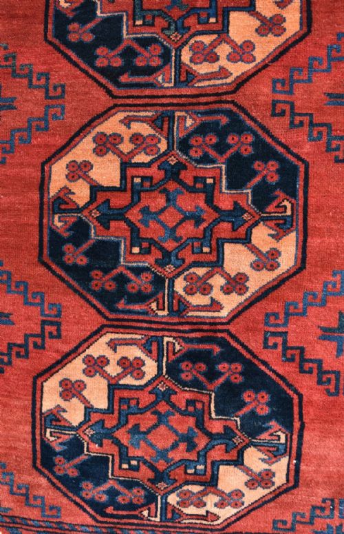 OLD AFGHAN ERSARI MAIN CARPET - ADDITIONAL PHOTO 2