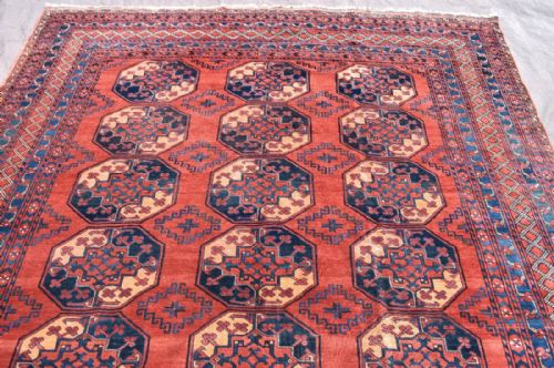 OLD AFGHAN ERSARI MAIN CARPET - ADDITIONAL PHOTO 3
