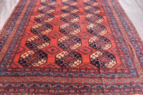 OLD AFGHAN ERSARI MAIN CARPET - ADDITIONAL PHOTO 4