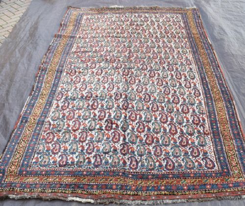 old khamseh tribal carpet - CATEGORY: ANTIQUE RUGS - DATED 1900