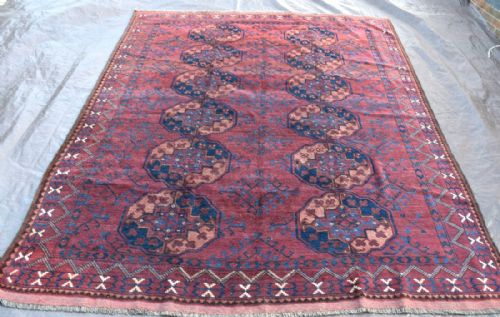 antique ersari main carpet - CATEGORY: ANTIQUE RUGS - DATED 1880