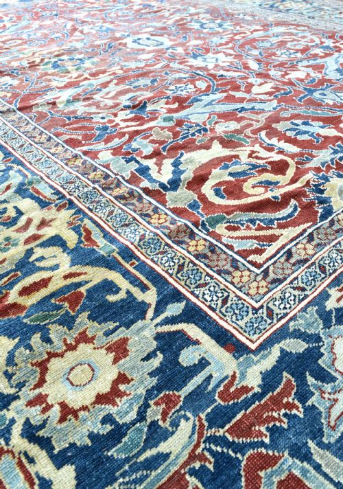 ANTIQUE PERSIAN ROOM SIZE CARPET - ADDITIONAL PHOTO 3