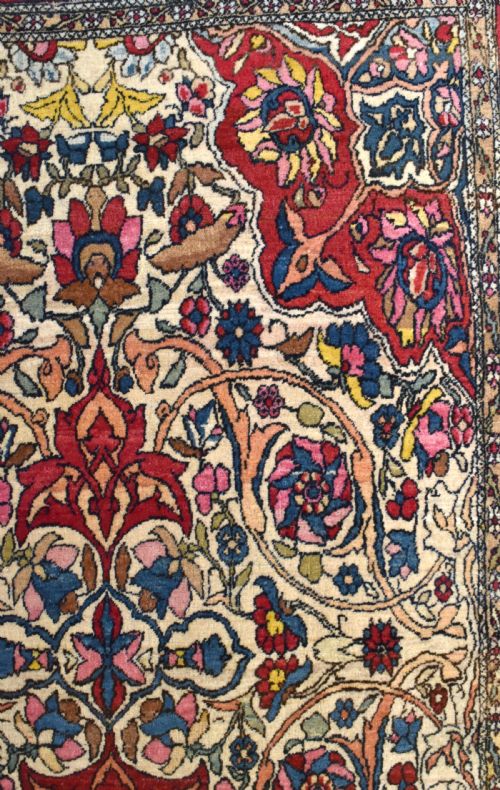 ANTIQUE PERSIAN ISFAHAN RUG - ADDITIONAL PHOTO 3
