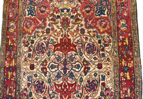 ANTIQUE PERSIAN ISFAHAN RUG - ADDITIONAL PHOTO 4