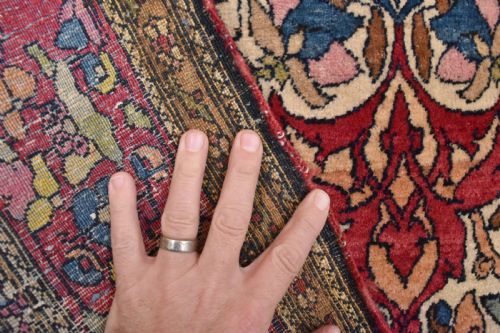 ANTIQUE PERSIAN ISFAHAN RUG - ADDITIONAL PHOTO 5
