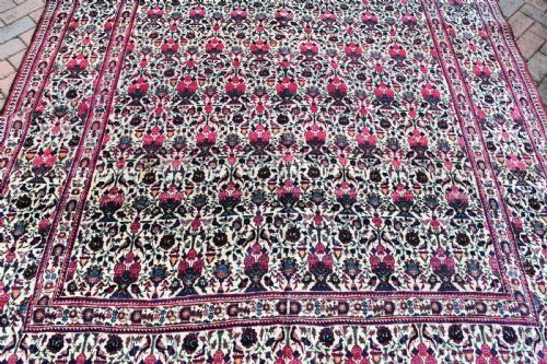 ANTIQUE PERSIAN TEHRAN CARPET - ADDITIONAL PHOTO 4