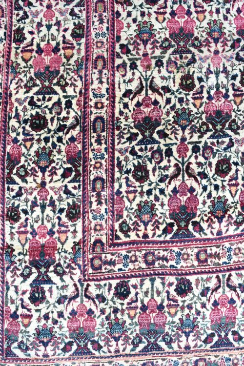 ANTIQUE PERSIAN TEHRAN CARPET - ADDITIONAL PHOTO 5