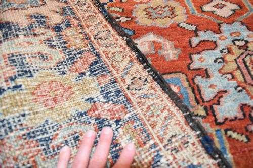 ANTIQUE HERIZ SMALL CARPETRUG - ADDITIONAL PHOTO 1