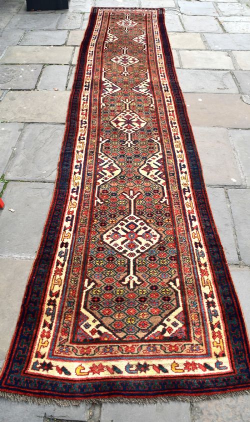 ANTIQUE PERSIAN SERAB NARROW RUNNER - ADDITIONAL PHOTO 2