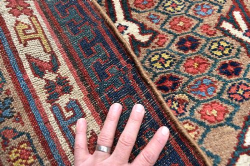 ANTIQUE PERSIAN SERAB NARROW RUNNER - ADDITIONAL PHOTO 4
