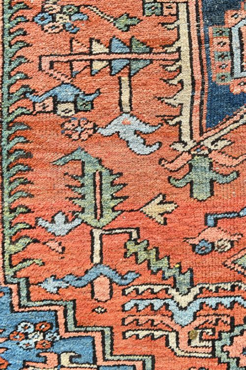 ANTIQUE PERSIAN HERIZ CARPET - ADDITIONAL PHOTO 1