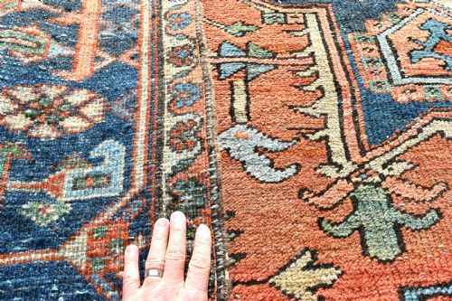 ANTIQUE PERSIAN HERIZ CARPET - ADDITIONAL PHOTO 6