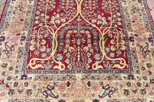 ANTIQUE LAVAR KIRMAN PRAYER RUG - ADDITIONAL PHOTO 1