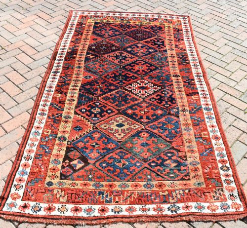 ANTIQUE KURDISH SAUG BULAG CARPET - ADDITIONAL PHOTO 1
