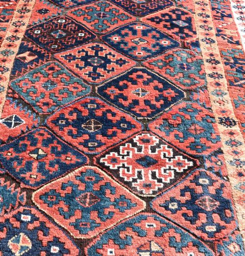 ANTIQUE KURDISH SAUG BULAG CARPET - ADDITIONAL PHOTO 3