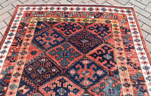 ANTIQUE KURDISH SAUG BULAG CARPET - ADDITIONAL PHOTO 4