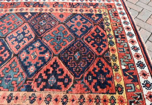 ANTIQUE KURDISH SAUG BULAG CARPET - ADDITIONAL PHOTO 8