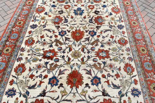 ANTIQUE PERSIAN QUMVERAMIN CARPET - ADDITIONAL PHOTO 2