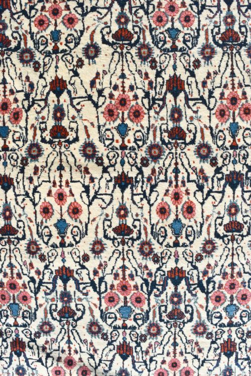 ANTIQUE PERSIAN TEHRAN CARPET OF UNUSUAL DESIGN - ADDITIONAL PHOTO 4