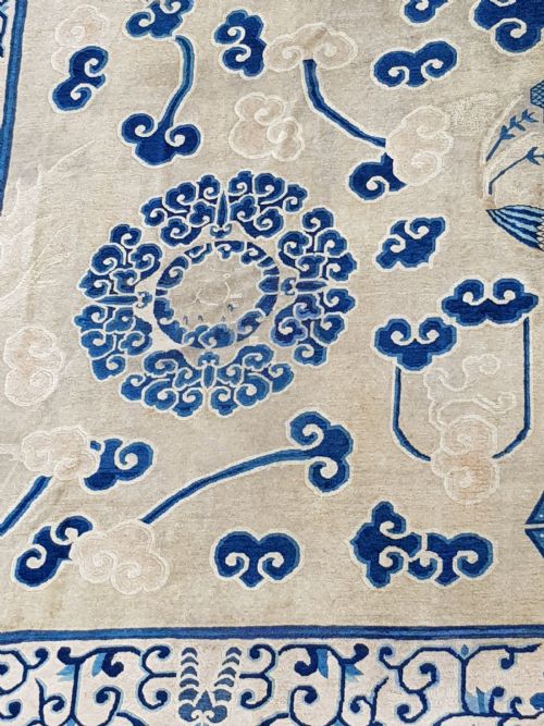 VERY LARGE ANTIQUE PEKING CARPET - ADDITIONAL PHOTO 4