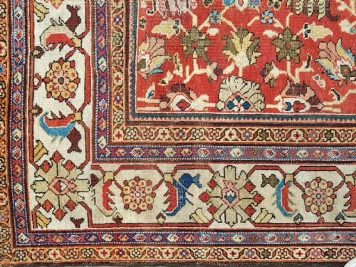 ANTIQUE PERSIAN MAHAL ROOM SIZE CARPET - ADDITIONAL PHOTO 1