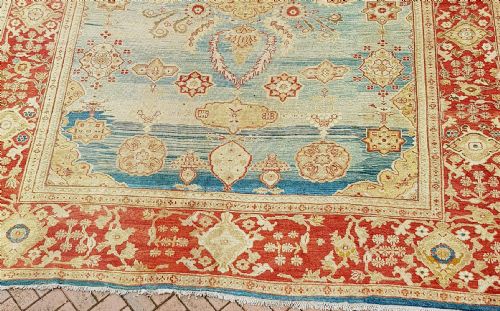 FINE ANTIQUE PERSIAN ZIEGLER MAHAL CARPET - ADDITIONAL PHOTO 1