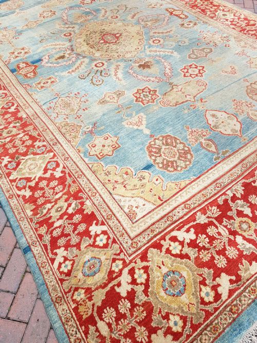 FINE ANTIQUE PERSIAN ZIEGLER MAHAL CARPET - ADDITIONAL PHOTO 2