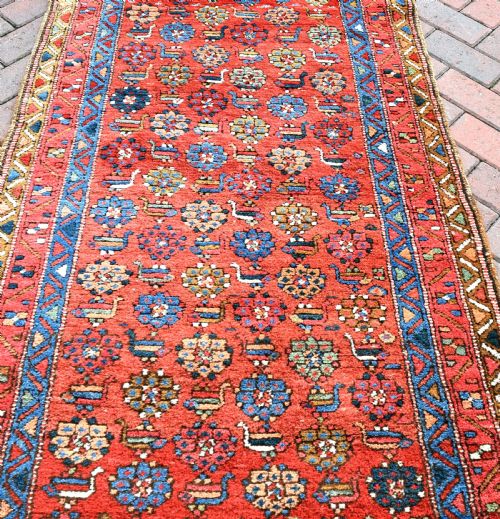 ANTIQUE PERSIAN HERIZ RUNNER - ADDITIONAL PHOTO 4