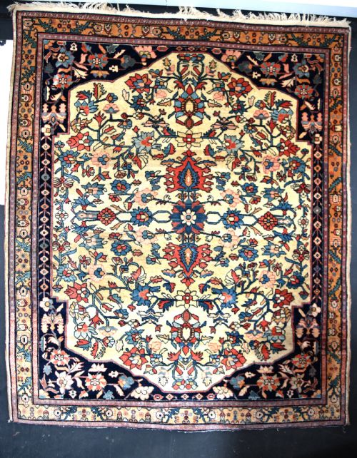 very fine antique persian sarouk ferahan rug - CATEGORY: ANTIQUE RUGS - DATED 1870