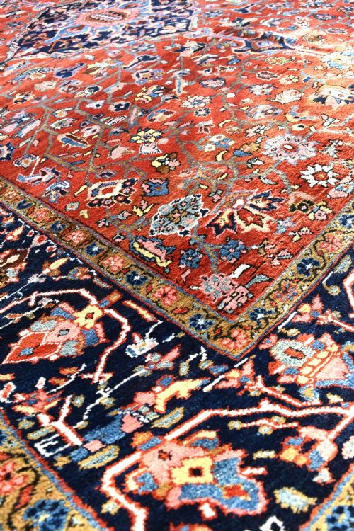GOOD ANTIQUE PERSIAN HERIZ CARPET - ADDITIONAL PHOTO 6