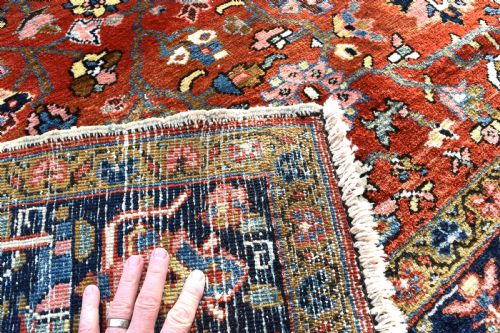 GOOD ANTIQUE PERSIAN HERIZ CARPET - ADDITIONAL PHOTO 7