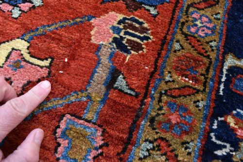 GOOD ANTIQUE PERSIAN HERIZ CARPET - ADDITIONAL PHOTO 11