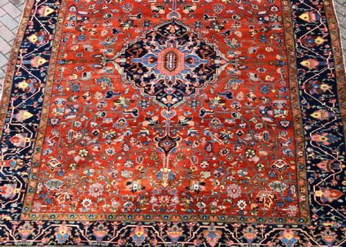 GOOD ANTIQUE PERSIAN HERIZ CARPET - ADDITIONAL PHOTO 12