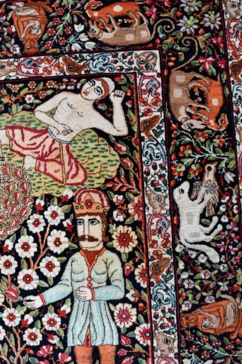 VERY FINE ANTIQUE PERSIAN KIRMAN RUG - ADDITIONAL PHOTO 5