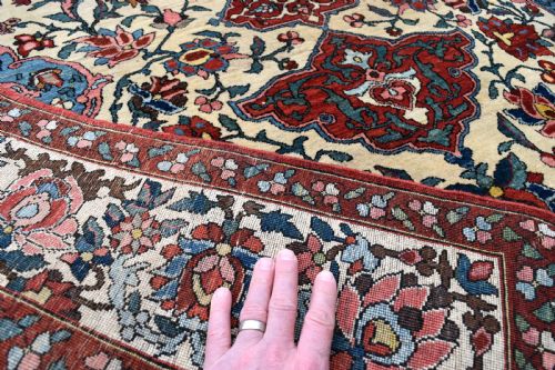 ANTIQUE PERSIAN BAKTIARI RUG ONE OF PAIR IF REQUIRED 216X133CM - ADDITIONAL PHOTO 6