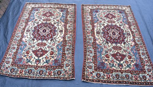 ANTIQUE PERSIAN BAKTIARI RUG ONE OF PAIR IF REQUIRED 216X133CM - ADDITIONAL PHOTO 7