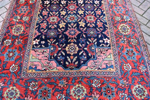 ANTIQUE PERSIAN BIJAR KELLEH CARPET 323X141CM - ADDITIONAL PHOTO 1