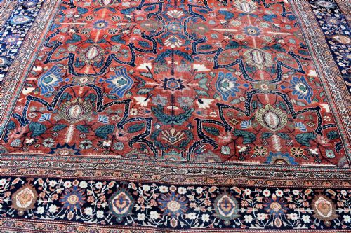 ANTIQUE PERSIAN SAROUK FERAHAN CARPET 376X267CM - ADDITIONAL PHOTO 1