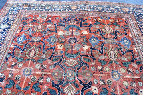 ANTIQUE PERSIAN SAROUK FERAHAN CARPET 376X267CM - ADDITIONAL PHOTO 3