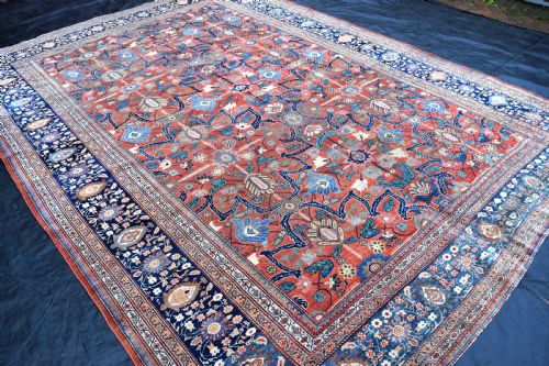 ANTIQUE PERSIAN SAROUK FERAHAN CARPET 376X267CM - ADDITIONAL PHOTO 8