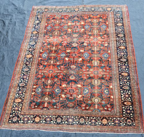 ANTIQUE PERSIAN SAROUK FERAHAN CARPET 376X267CM - ADDITIONAL PHOTO 10
