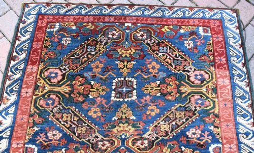ANTIQUE CAUCASIAN SEYCHOR LONG RUG 277X98CM - ADDITIONAL PHOTO 3