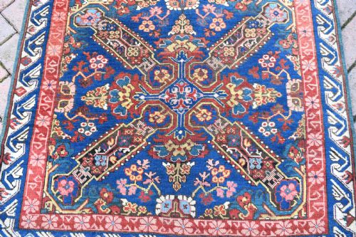 ANTIQUE CAUCASIAN SEYCHOR LONG RUG 277X98CM - ADDITIONAL PHOTO 6