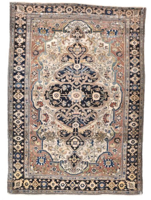 antique moteshem kashan rug 187x135cm - CATEGORY: ANTIQUE RUGS - DATED 1890