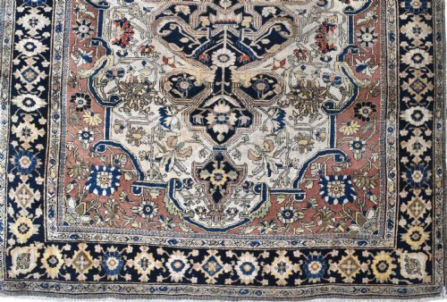 ANTIQUE MOTESHEM KASHAN RUG 187X135CM - ADDITIONAL PHOTO 1