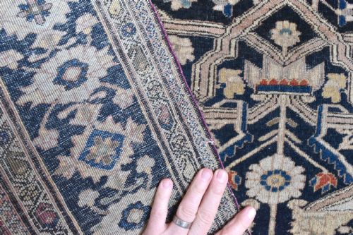 ANTIQUE MOTESHEM KASHAN RUG 187X135CM - ADDITIONAL PHOTO 8