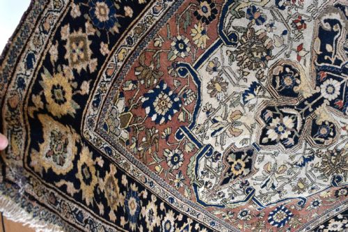 ANTIQUE MOTESHEM KASHAN RUG 187X135CM - ADDITIONAL PHOTO 9